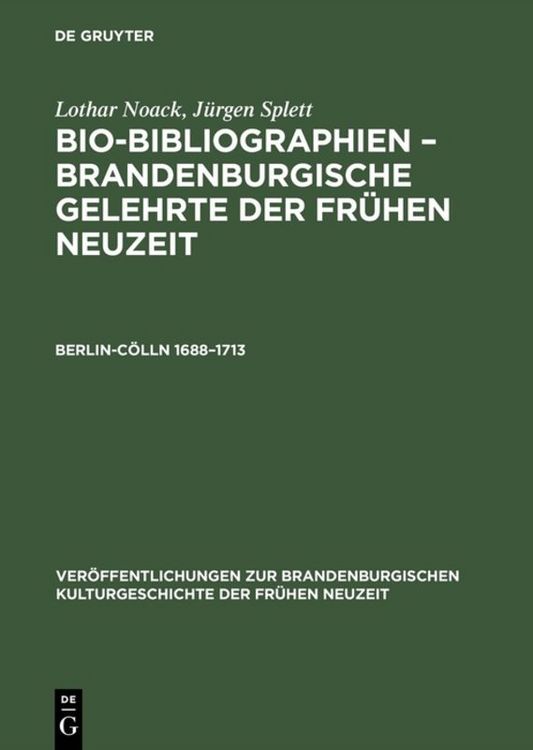 Produktbild: Berlin-C&ouml;lln 1688&ndash;1713