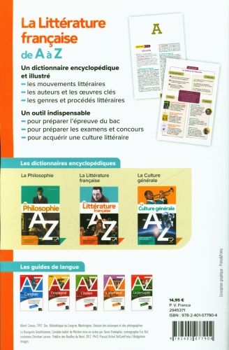 Produktbild: La litt&eacute;rature fran&ccedil;aise de A &agrave; Z