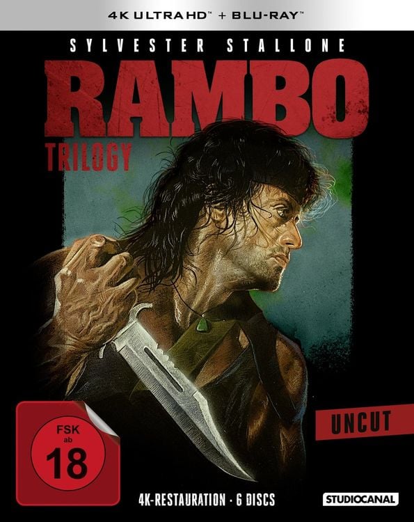 Produktbild: Rambo Trilogy / Uncut / 4K Ultra HD [3 BR4K + 3 BRs]