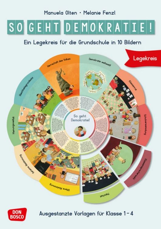 Produktbild: So geht Demokratie! Legekreis f&uuml;r die Grundschule in 10 Bildern