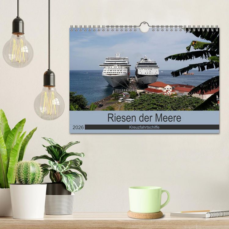 Produktbild: Riesen der Meere - Kreuzfahrtschiffe (Wandkalender 2026 DIN A4 quer), CALVENDO Monatskalender