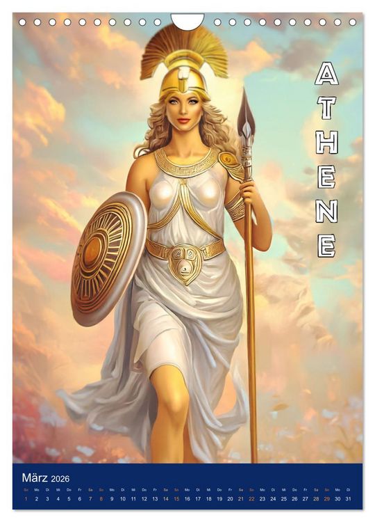 Produktbild: Zeus - Umringt von griechischen G&ouml;ttern (Wandkalender 2026 DIN A4 hoch), CALVENDO Monatskalender
