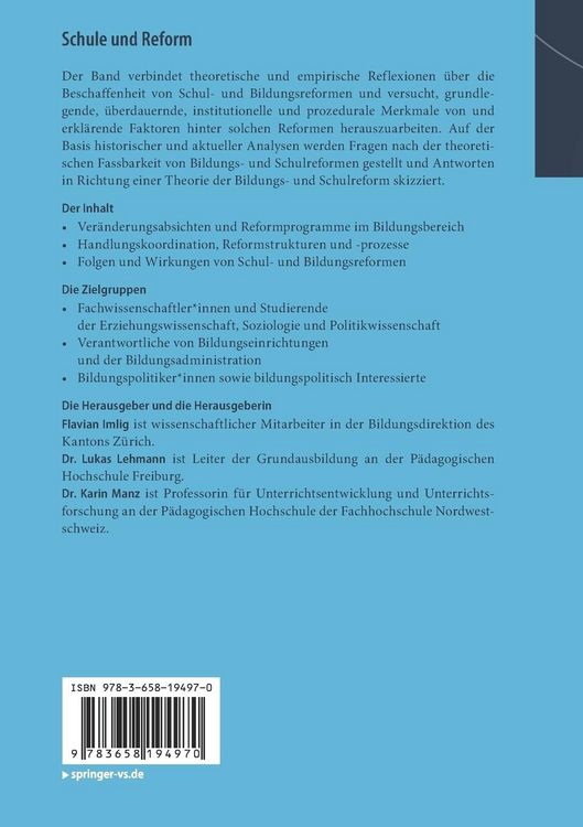 Produktbild: Schule und Reform