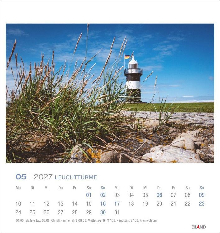 Produktbild: Leuchtt&uuml;rme Postkartenkalender 2027 - Leuchten des Nordens