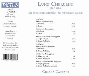 Produktbild: Sechs Cembalosonaten