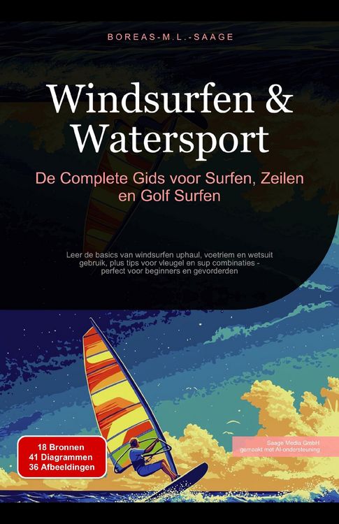 Produktbild: Windsurfen & Watersport: De Complete Gids voor Surfen, Zeilen en Golf Surfen
