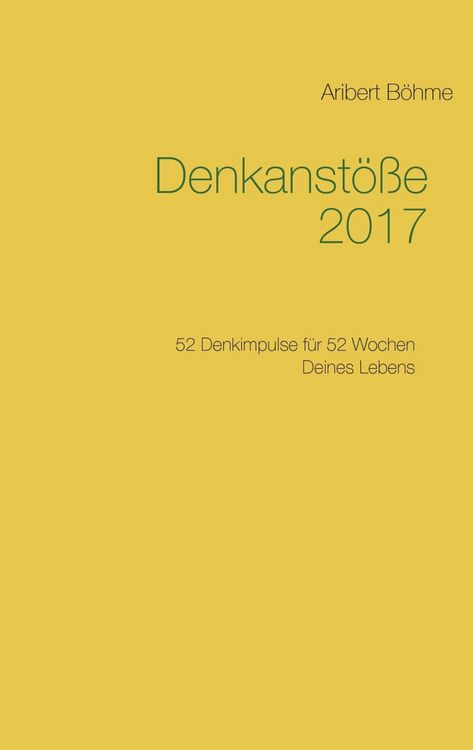 Produktbild: Denkanst&ouml;&szlig;e 2017