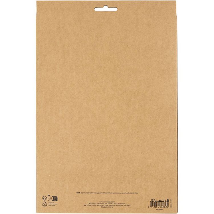 Produktbild: Creativ Company Bastelfilz, A4, Blatt 210x297 mm, Dicke 2 mm, Natur, 10 Stk
