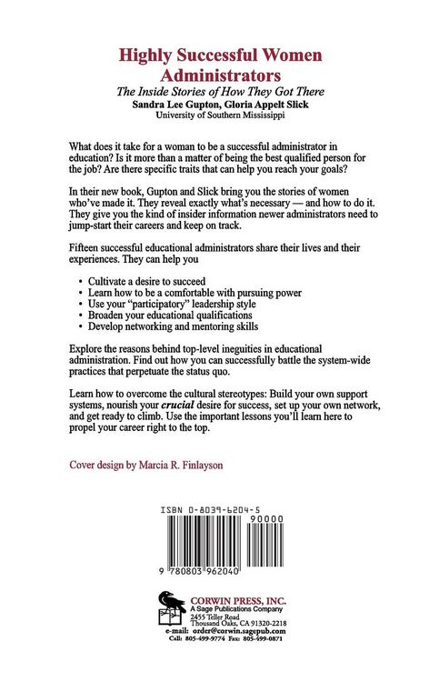 Produktbild: Highly Successful Women Administrators