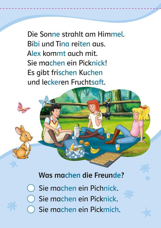 Produktbild: Lesefuchs Bibi & Tina: Leser&auml;tsel Lesestufe 1, Band 1