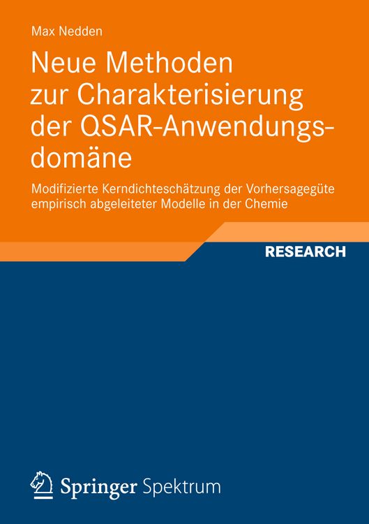 Produktbild: Neue Methoden zur Charakterisierung der QSAR-Anwendungsdom&auml;ne