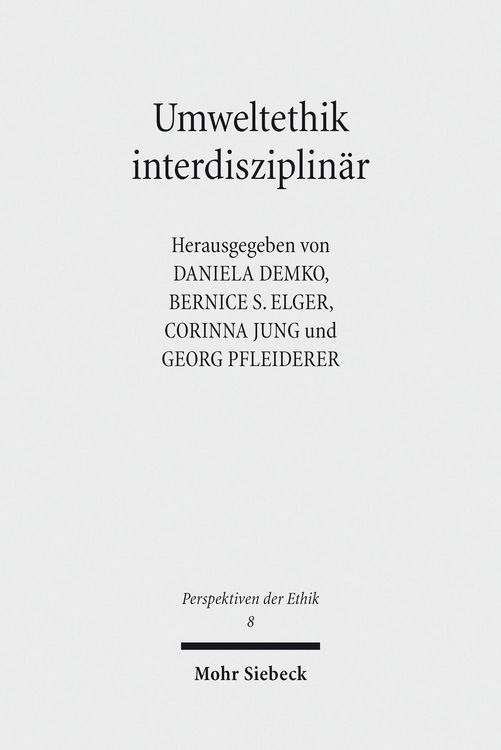Produktbild: Umweltethik interdisziplin&auml;r