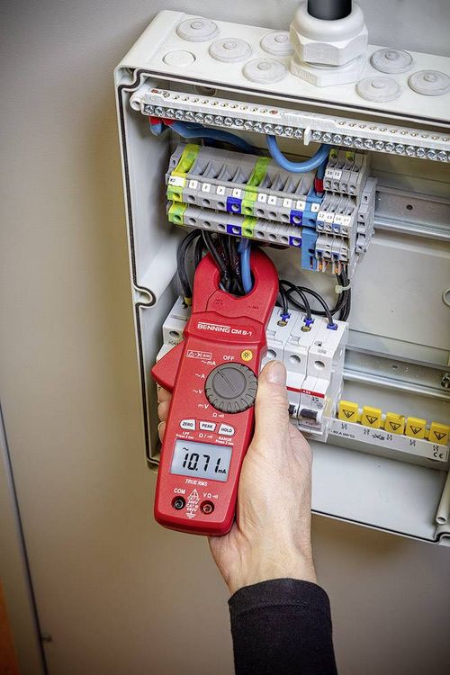 Produktbild: Benning CM 9-1 Stromzange digital CAT IV 300 V Anzeige (Counts): 6000