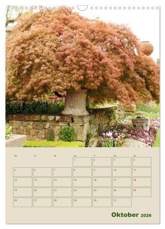 Produktbild: Schl&ouml;sser und G&auml;rten in England (Wandkalender 2026 DIN A3 hoch), CALVENDO Monatskalender