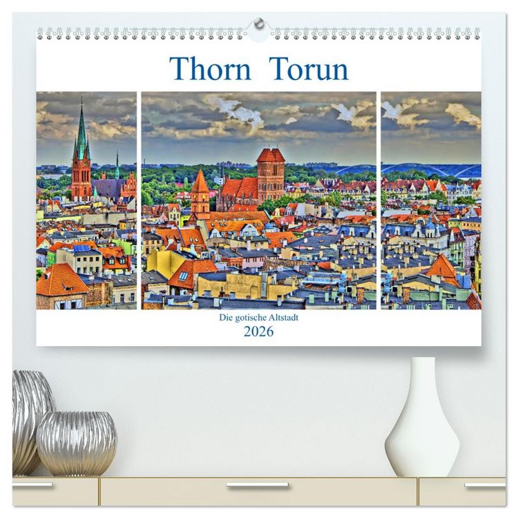 Produktbild: Thorn Torun - Die gotische Altstadt (hochwertiger Premium Wandkalender 2026 DIN A2 quer), Kunstdruck in Hochglanz