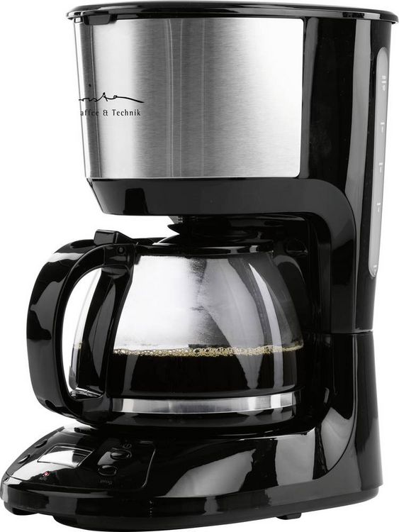 Produktbild: Maxxmee Barista Kaffeemaschine Schwarz, Silber Fassungsverm&ouml;gen Tassen=10 Glaskanne