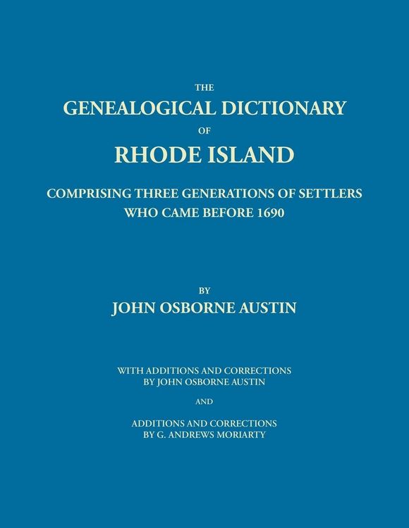 Produktbild: Genealogical Dictionary of Rhode Island