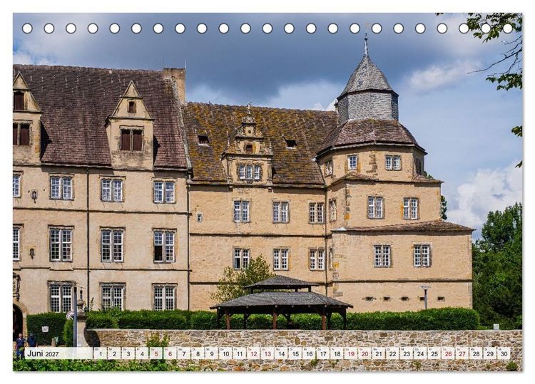 Produktbild: Die Obere Weser - von Hamel bis zur Porta Westfalica (Tischkalender 2027 DIN A5 quer), CALVENDO Monatskalender