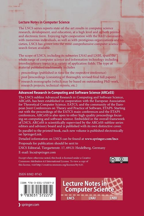 Produktbild: Foundations of Software Science and Computation Structures