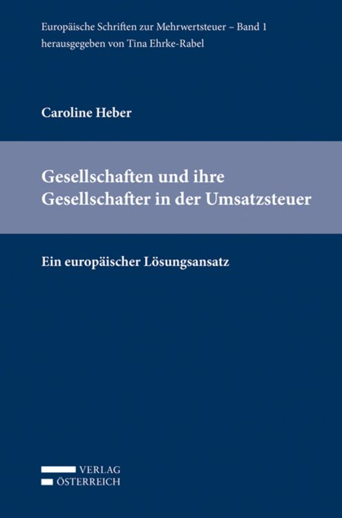 Produktbild: Gesellschaften und ihre Gesellschafter in der Umsatzsteuer