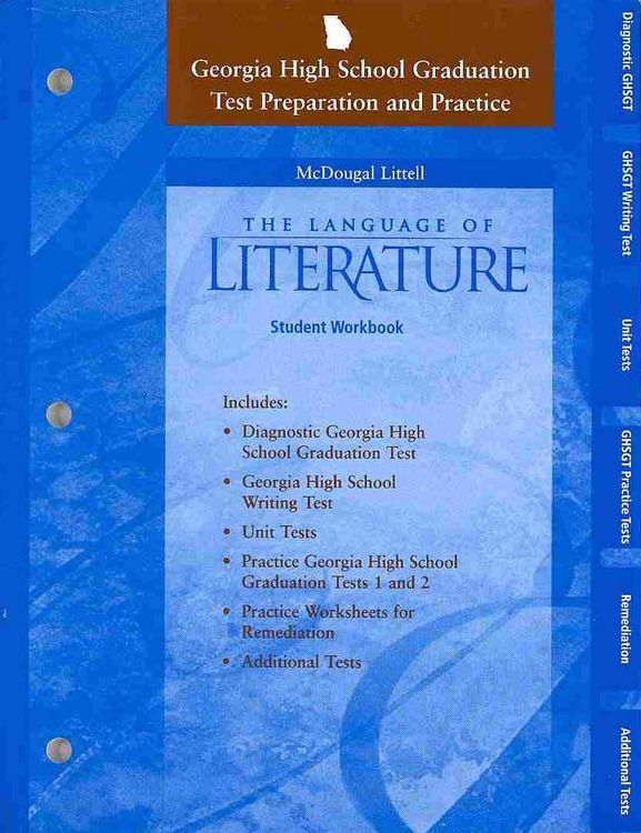 Produktbild: McDougal Littell Language of Literature Georgia: Test Prep and Practice Workbook Grade 10