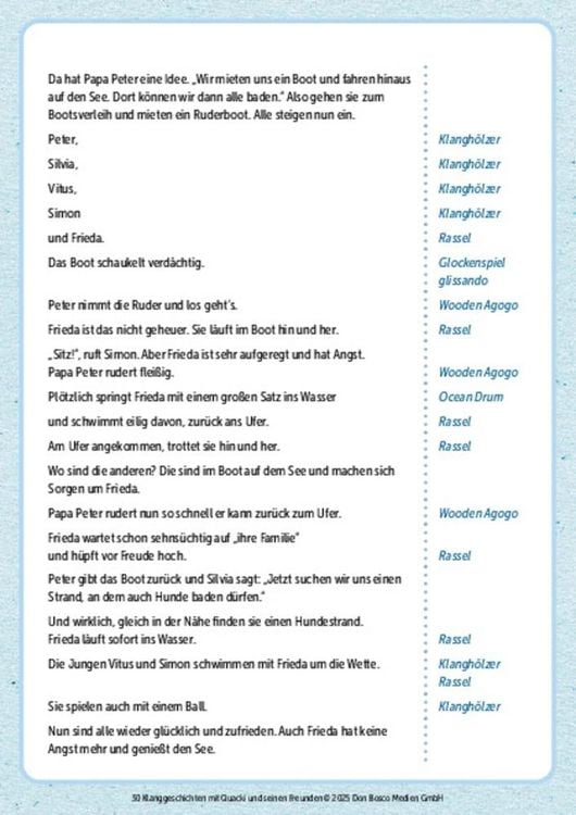 Produktbild: Klanggeschichten mit Quacki und seinen Freunden