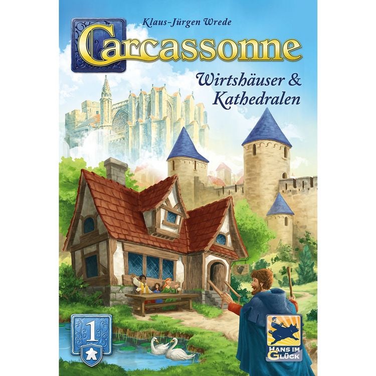 Produktbild: Hans im Gl&uuml;ck HIGD0131 - Carcassonne, Wirtsh&auml;user & Kathedralen (Auflage 2025), 1. Erweiterung
