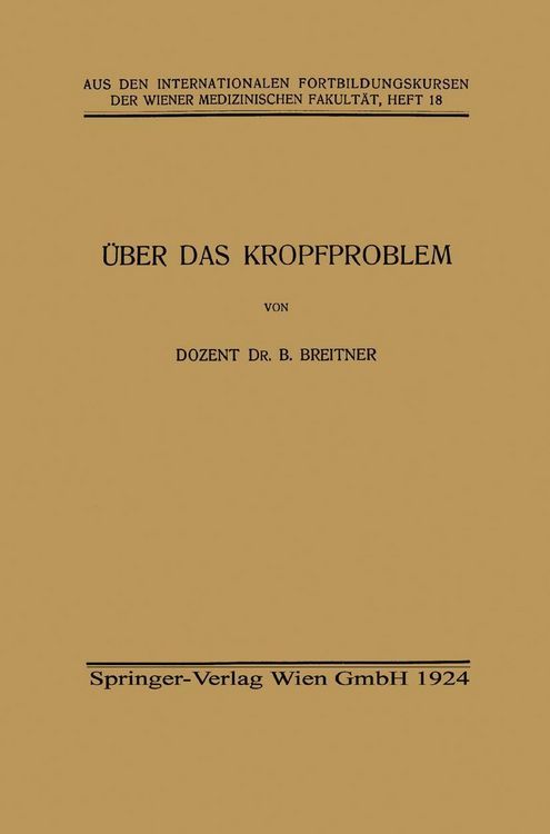 Produktbild: &Uuml;ber das Kropfproblem