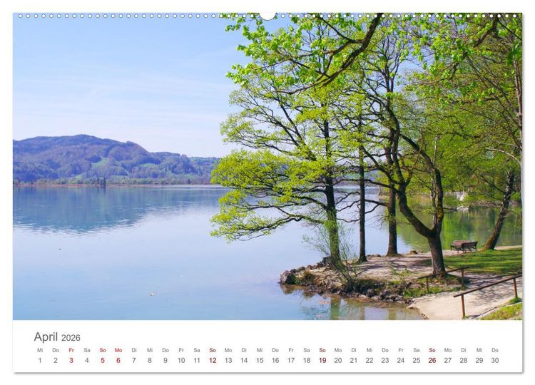 Produktbild: Kochelsee Impressionen - Ein Jahr in Bildern am Ufer der Stille (Wandkalender 2026 DIN A2 quer), CALVENDO Monatskalender