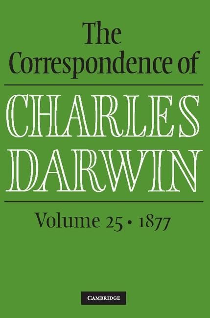 Produktbild: Correspondence of Charles Darwin: Volume 25, 1877