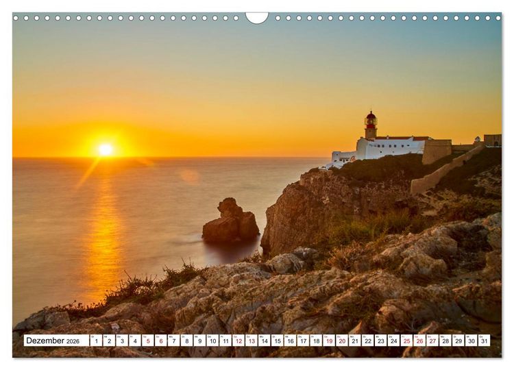 Produktbild: Algarve - Die wilde Westk&uuml;ste Costa Vicentina (Wandkalender 2026 DIN A3 quer), CALVENDO Monatskalender