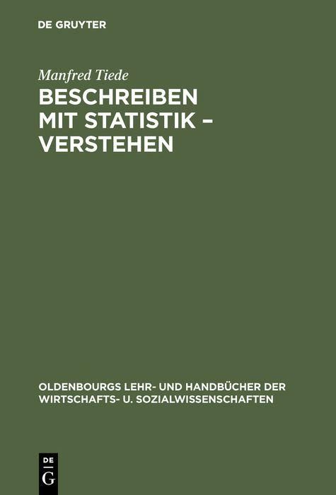 Produktbild: Beschreiben mit Statistik - Verstehen
