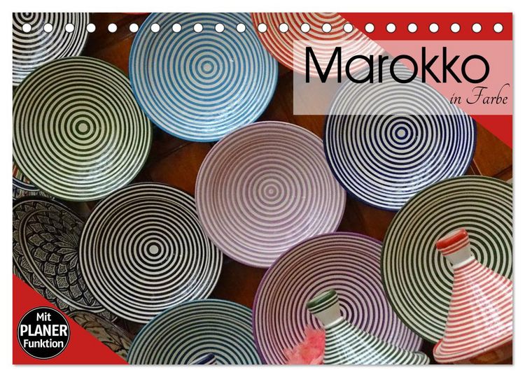 Produktbild: Marokko in Farbe (Tischkalender 2026 DIN A5 quer), CALVENDO Monatskalender