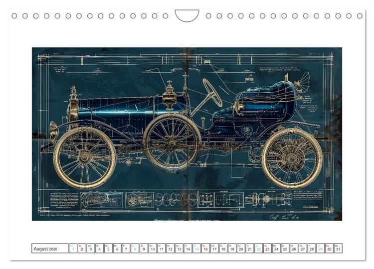 Produktbild: Fantastische Oldtimer (Wandkalender 2026 DIN A4 quer), CALVENDO Monatskalender
