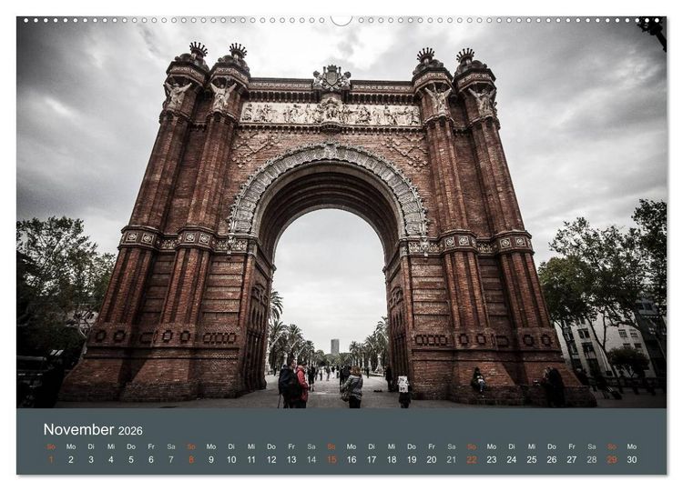 Produktbild: Barcelona - Faszinierende Architektur (Wandkalender 2026 DIN A2 quer), CALVENDO Monatskalender