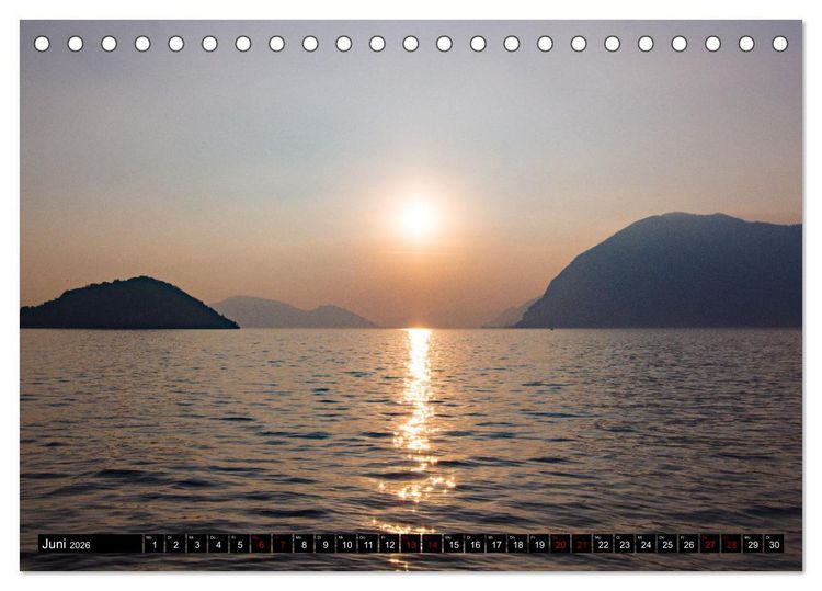 Produktbild: Romantischer Lago d'Iseo (Tischkalender 2026 DIN A5 quer), CALVENDO Monatskalender
