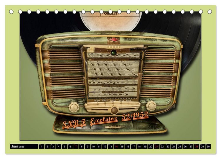 Produktbild: RADIO LEGENDEN (Tischkalender 2026 DIN A5 quer), CALVENDO Monatskalender