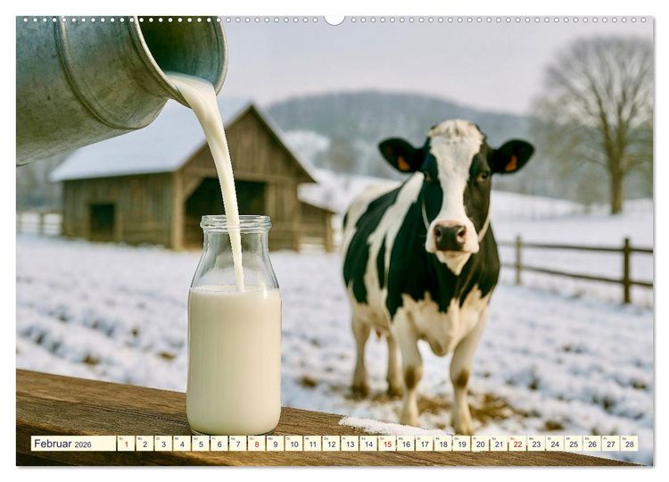 Produktbild: Milch und Milchprodukte (Wandkalender 2026 DIN A2 quer), CALVENDO Monatskalender