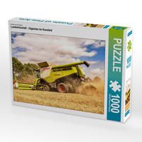 Produktbild: CALVENDO Puzzle Landwirtschaft - Giganten im Kornfeld 1000 Teile Lege-Gr&ouml;&szlig;e 64 x 48 cm Foto-Puzzle Bild von N N