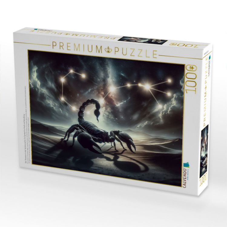 Produktbild: CALVENDO Puzzle Der Skorpion in der W&uuml;stennacht: Ein Symbol f&uuml;r Kraft und Wandlung | 1000 Teile Lege-Gr&ouml;&szlig;e 64x48cm Foto-Puzzle f&uuml;r gl&uuml;ckliche Stunden