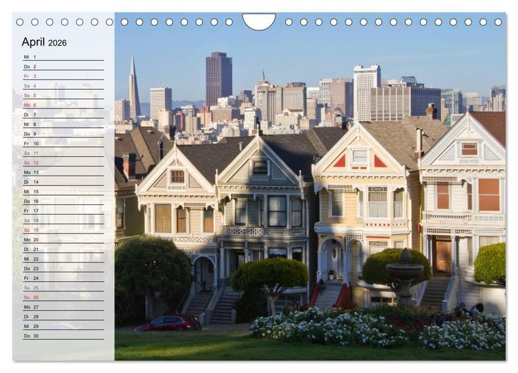 Produktbild: SAN FRANCISCO Traumstadt in Kalifornien (Wandkalender 2026 DIN A4 quer), CALVENDO Monatskalender