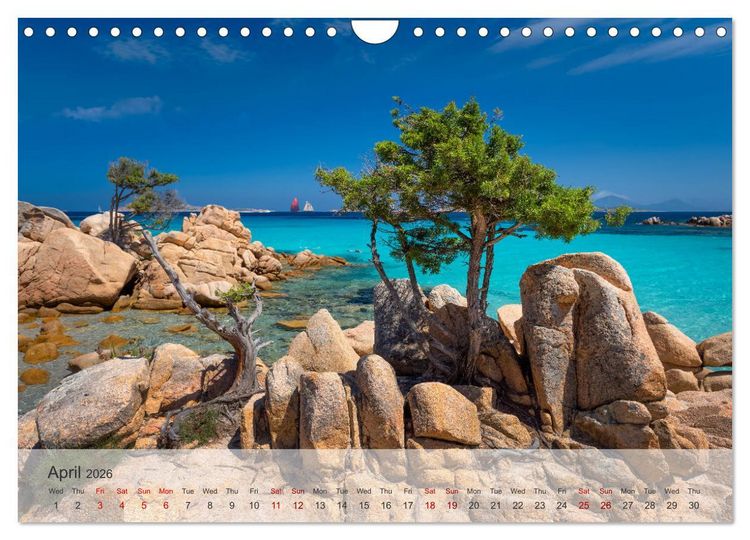 Produktbild: Wonderful Sardinia (Wall Calendar 2026 DIN A4 landscape), CALVENDO 12 Month Wall Calendar