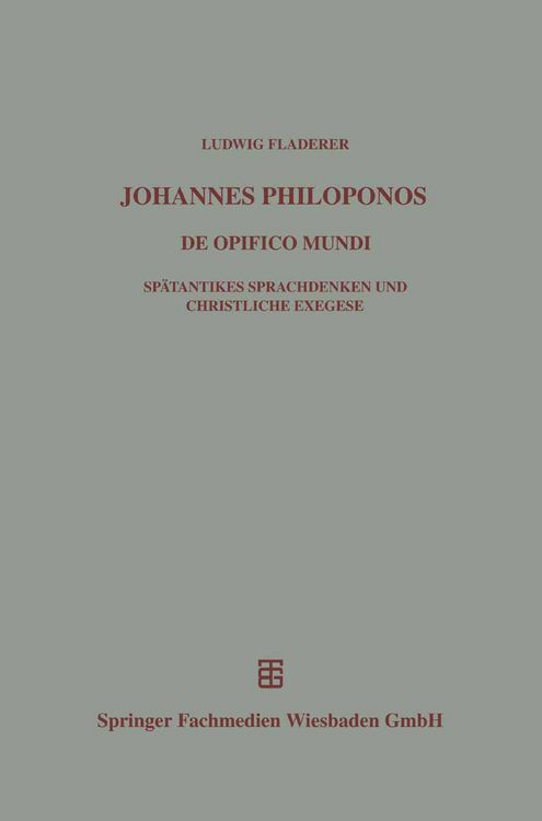 Produktbild: Johannes Philoponos