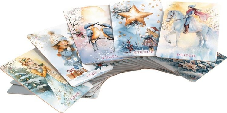Produktbild: Frosted Dreams Lenormand - 38 farbige Lenormand-Karten und ein 68-seitiges Booklet in Faltschachtel
