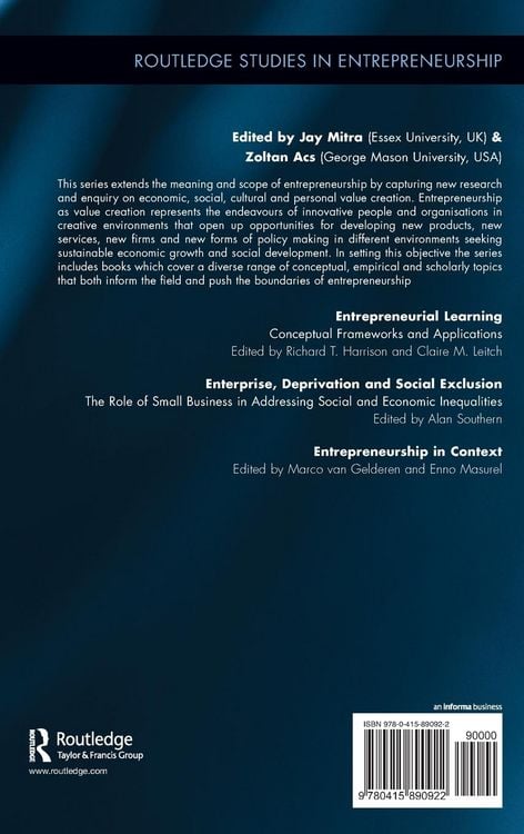 Produktbild: Entrepreneurship in Context