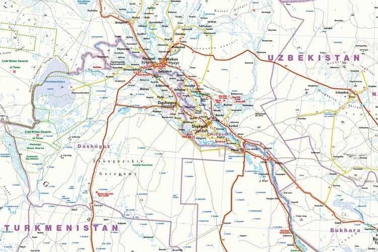 Produktbild: Reise Know-How Landkarte Zentralasien / Central Asia (1:1.700.000)