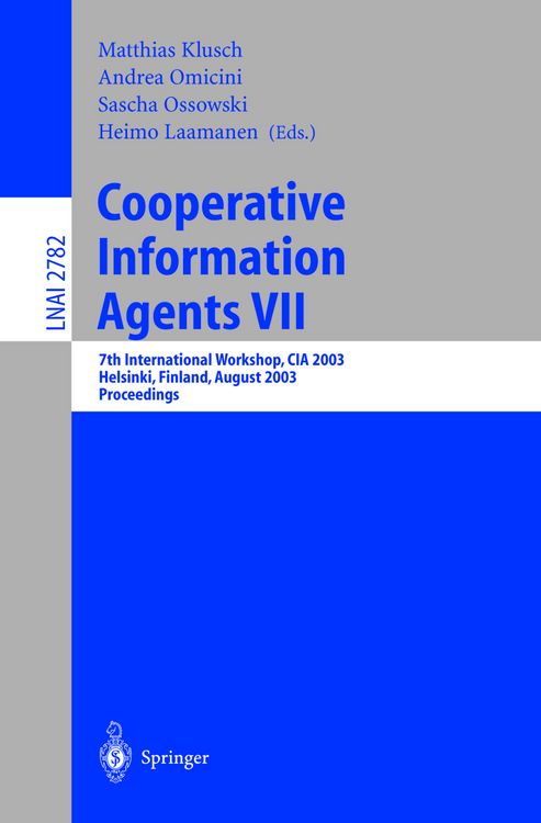 Produktbild: Cooperative Information Agents VII