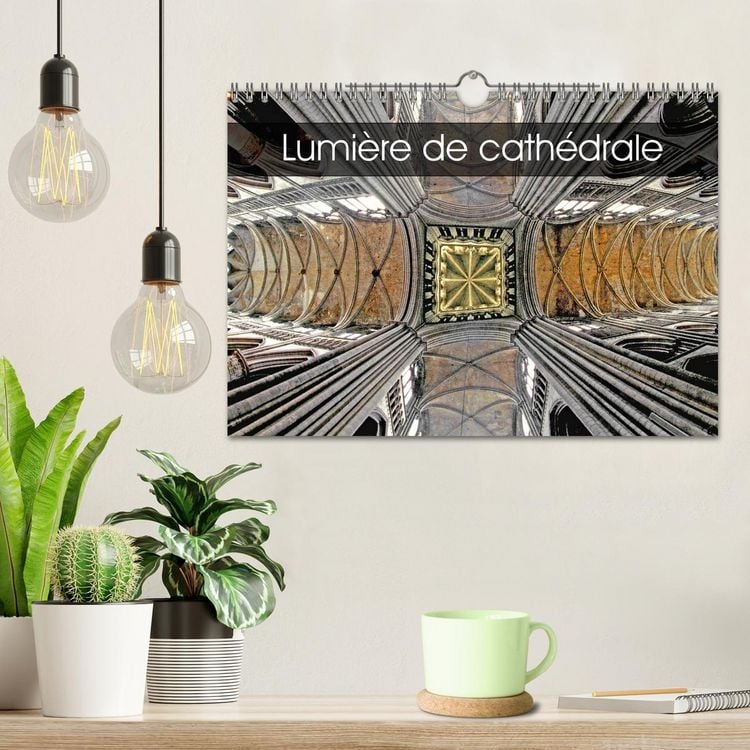 Produktbild: Lumi&egrave;re de cath&eacute;drale (Calendrier mural 2026 DIN A4 vertical), CALVENDO calendrier mensuel