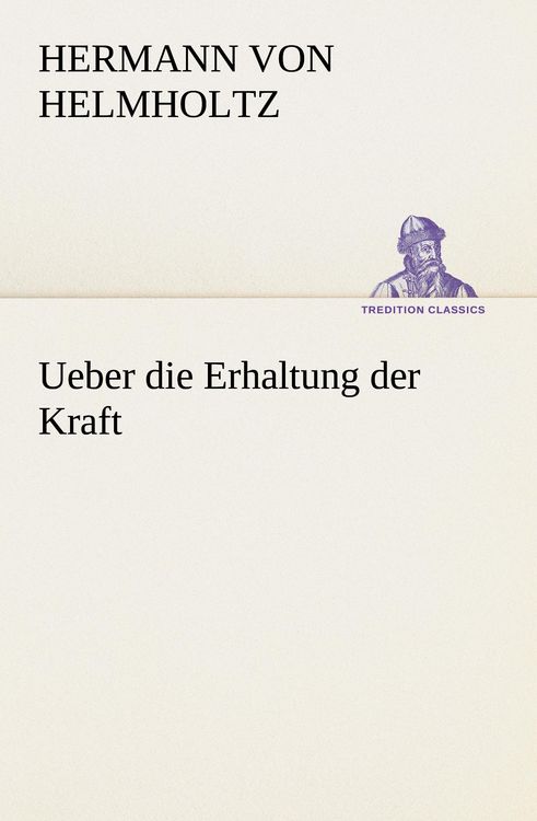 Produktbild: Ueber die Erhaltung der Kraft