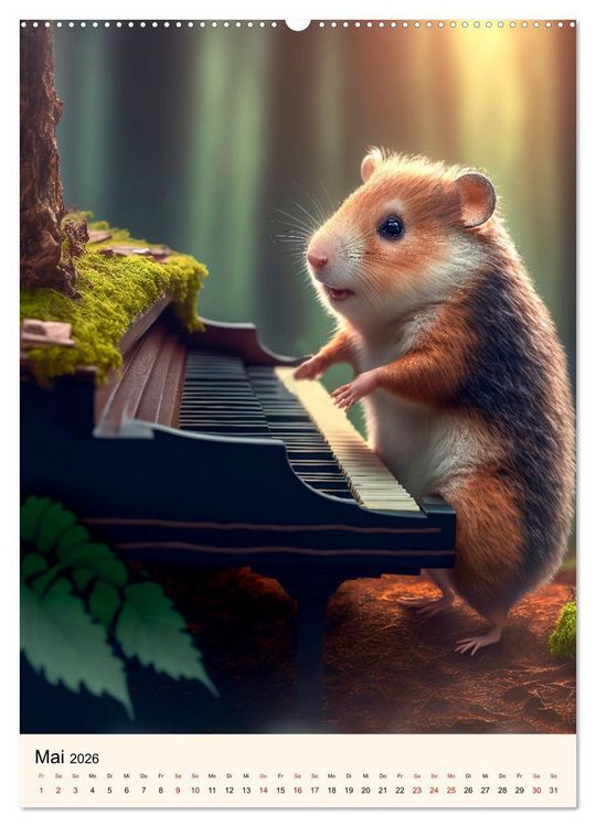 Produktbild: Was f&uuml;r ein Hamster (hochwertiger Premium Wandkalender 2026 DIN A2 hoch), Kunstdruck in Hochglanz